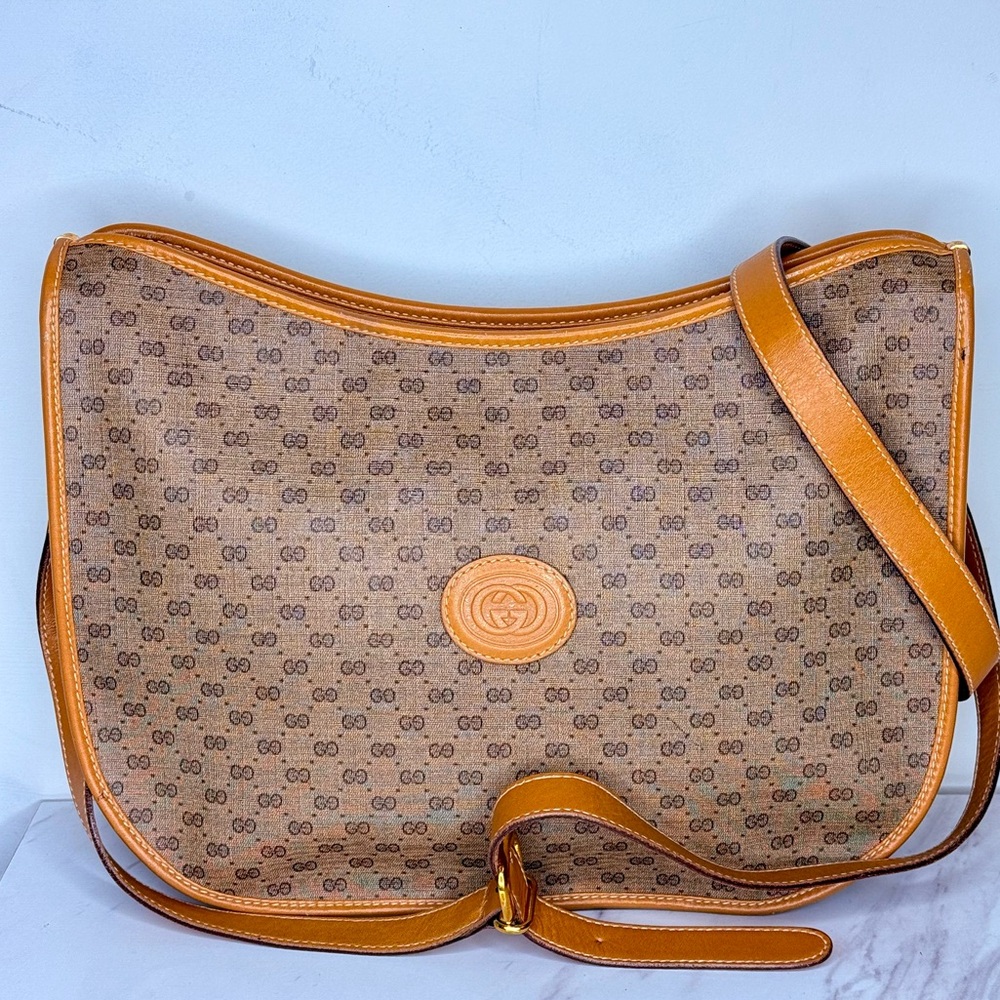 Gucci Monogram Crescent Crossbody